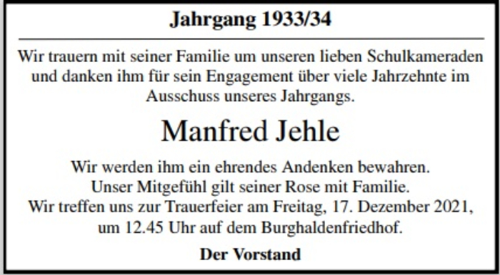 Manfred Jehle