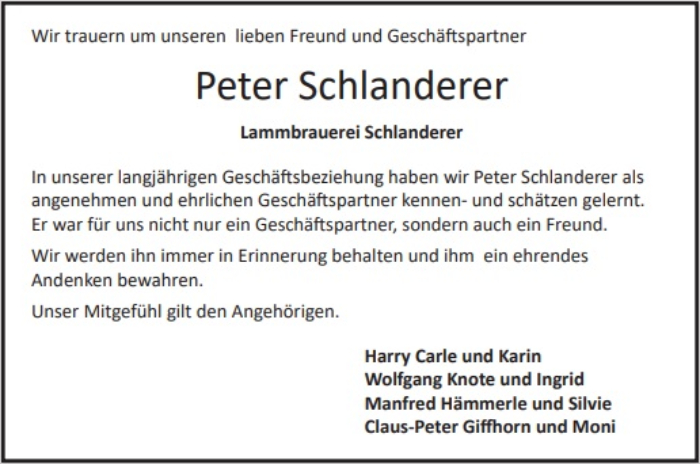 Peter Schlanderer