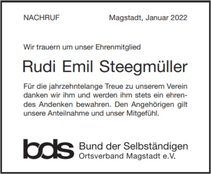 Rudi Emil Steegmüller