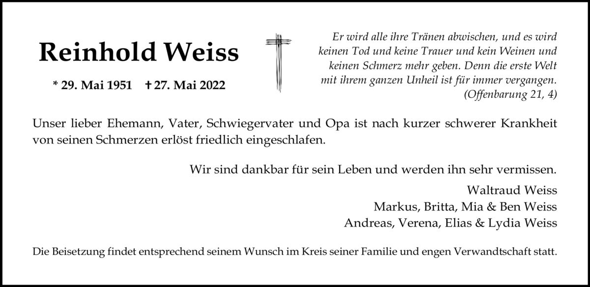 Reinhold Weiss