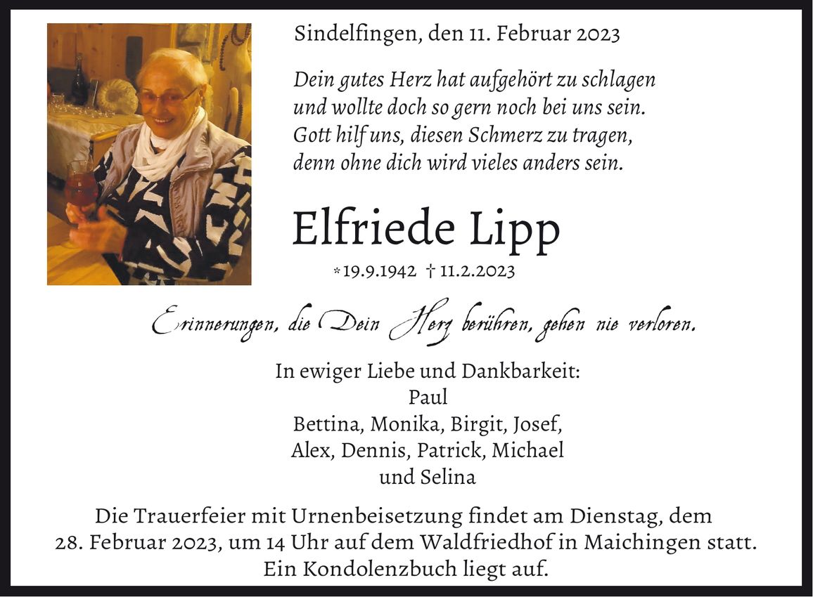 Elfriede  Lipp