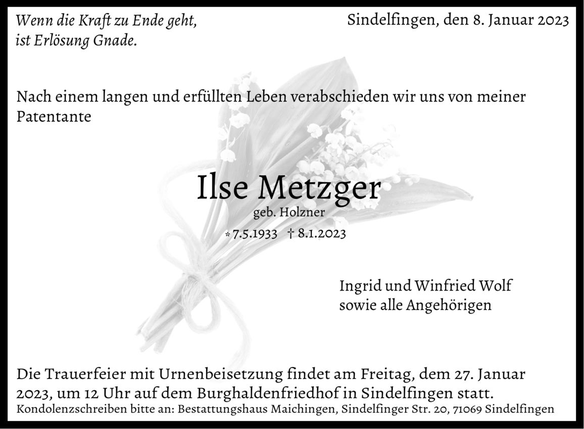 Ilse Metzger