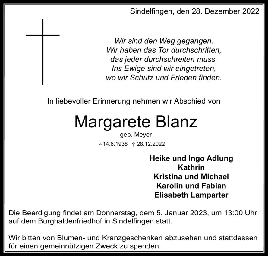 Margarete Blanz