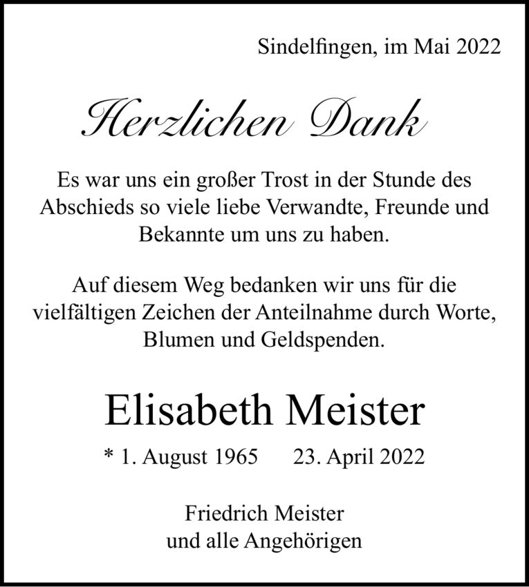 Elisabeth  Meister