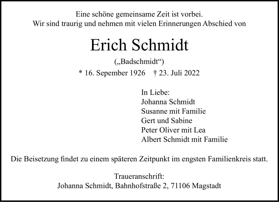 Erich Schmidt