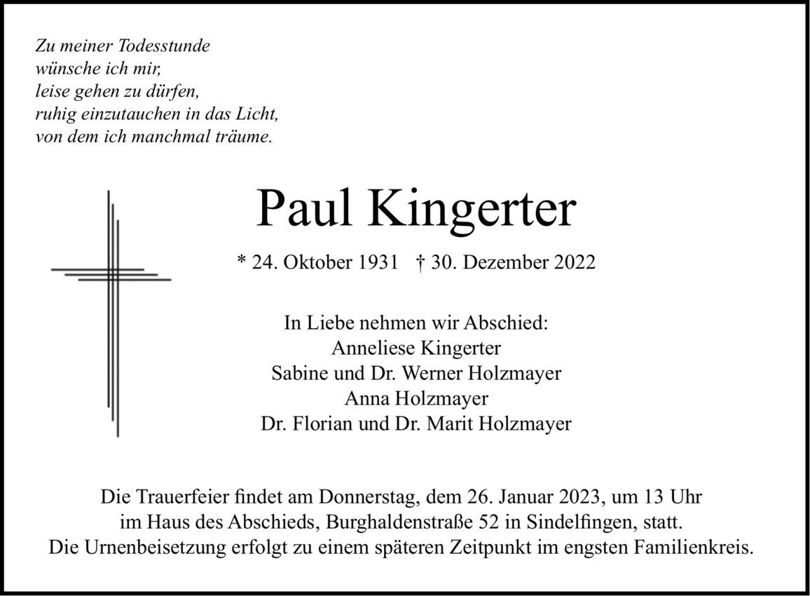 Paul Kingerter