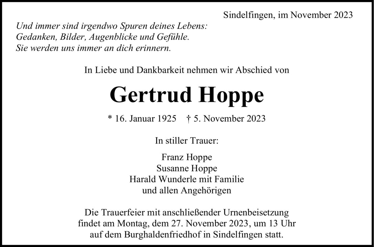 Gertrud Hoppe
