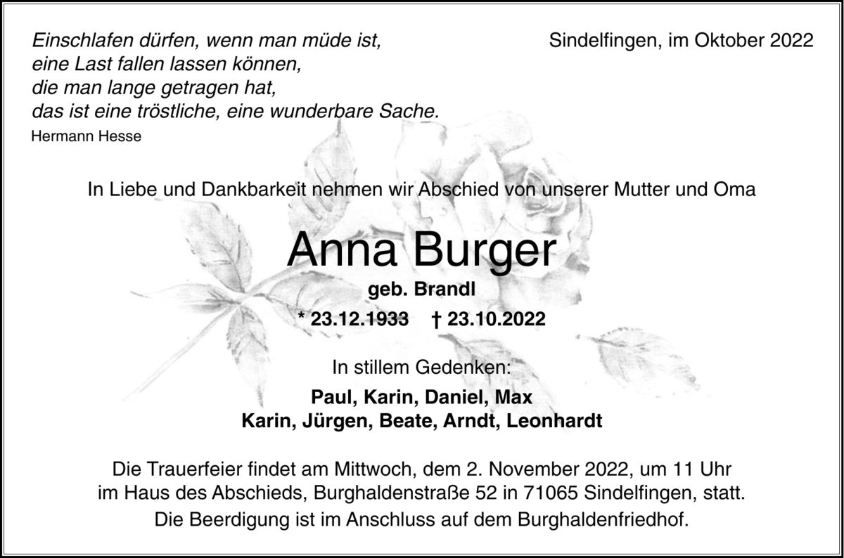 Anna Burger