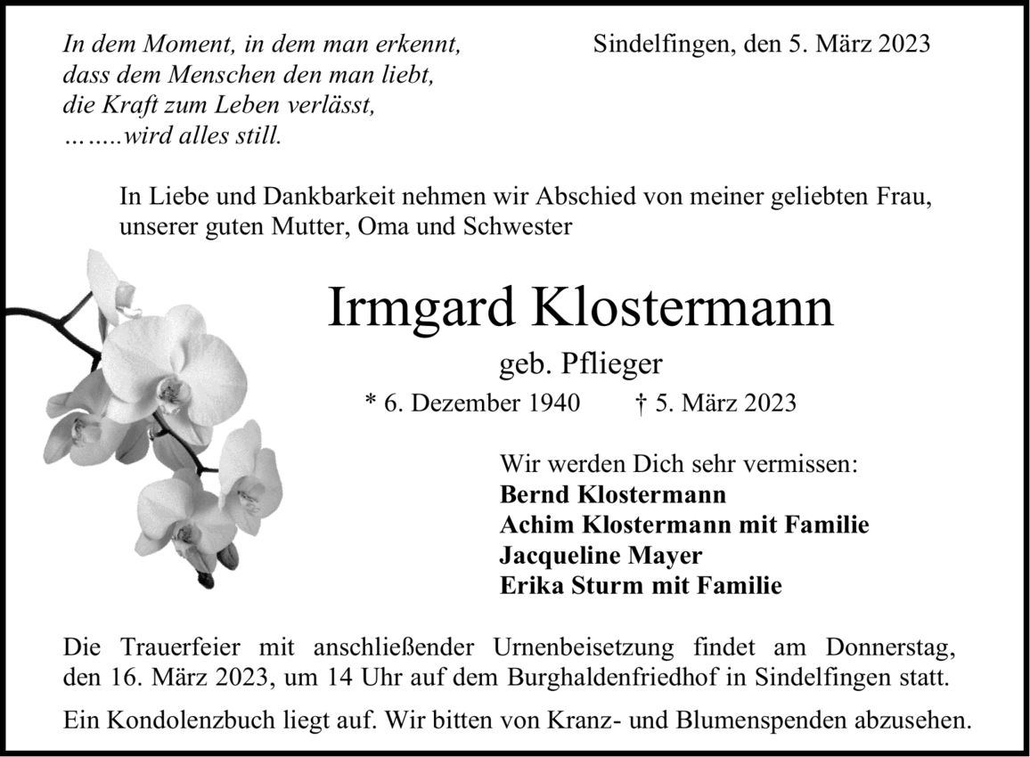 Irmgard Klostermann