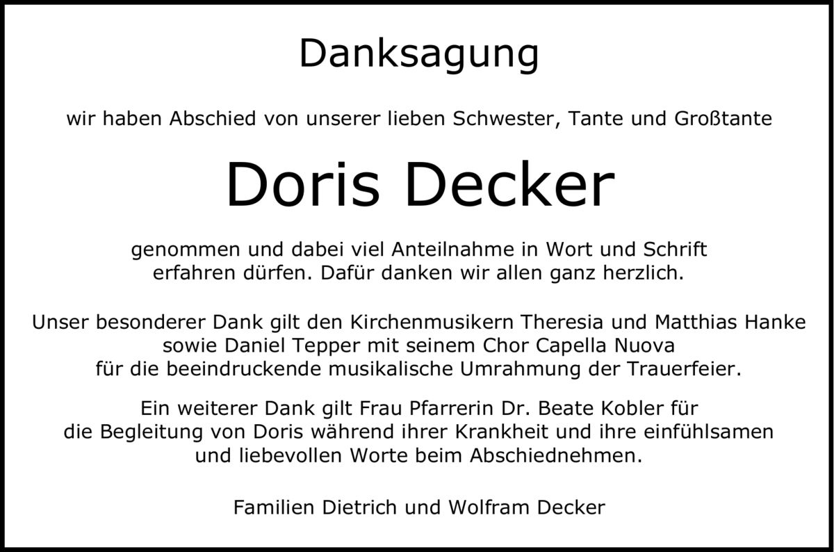 Doris Decker