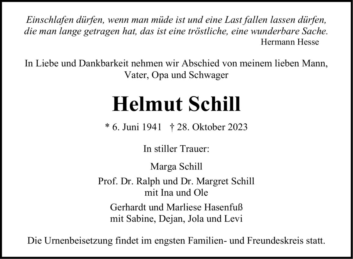 Helmut  Schill