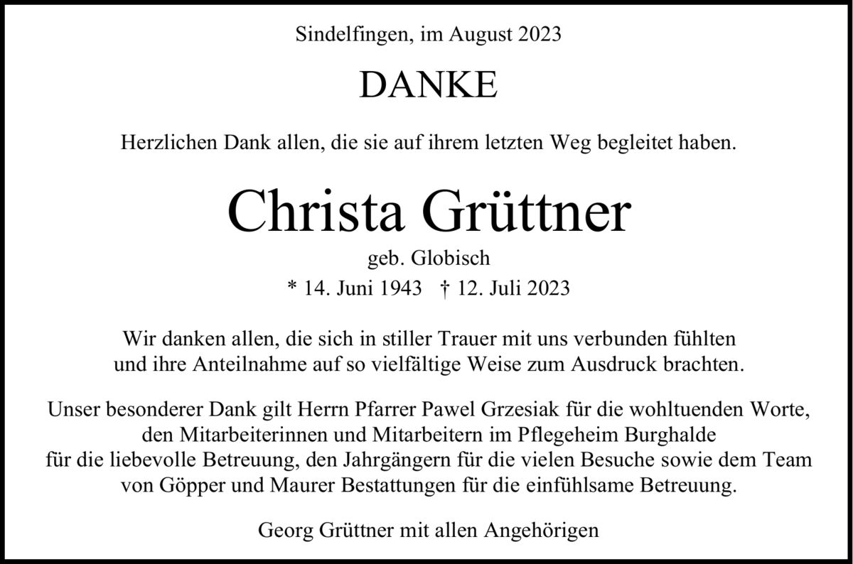 Christa Grüttner