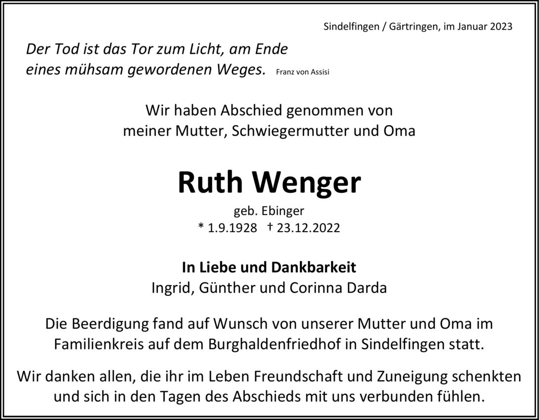 Ruth Wenger