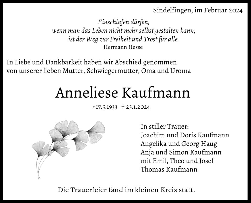 Anneliese Kaufmann