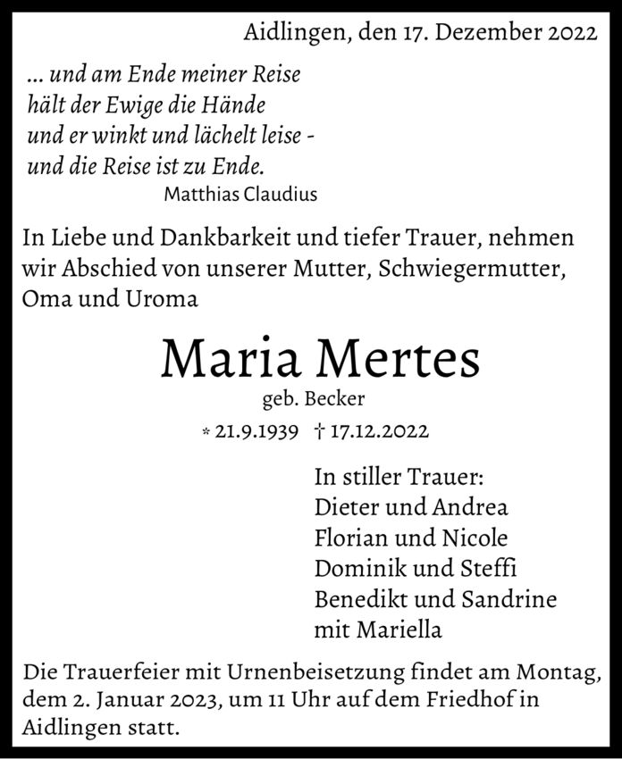 Maria Mertes