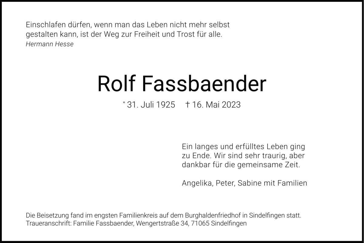 Rolf Fassbaender