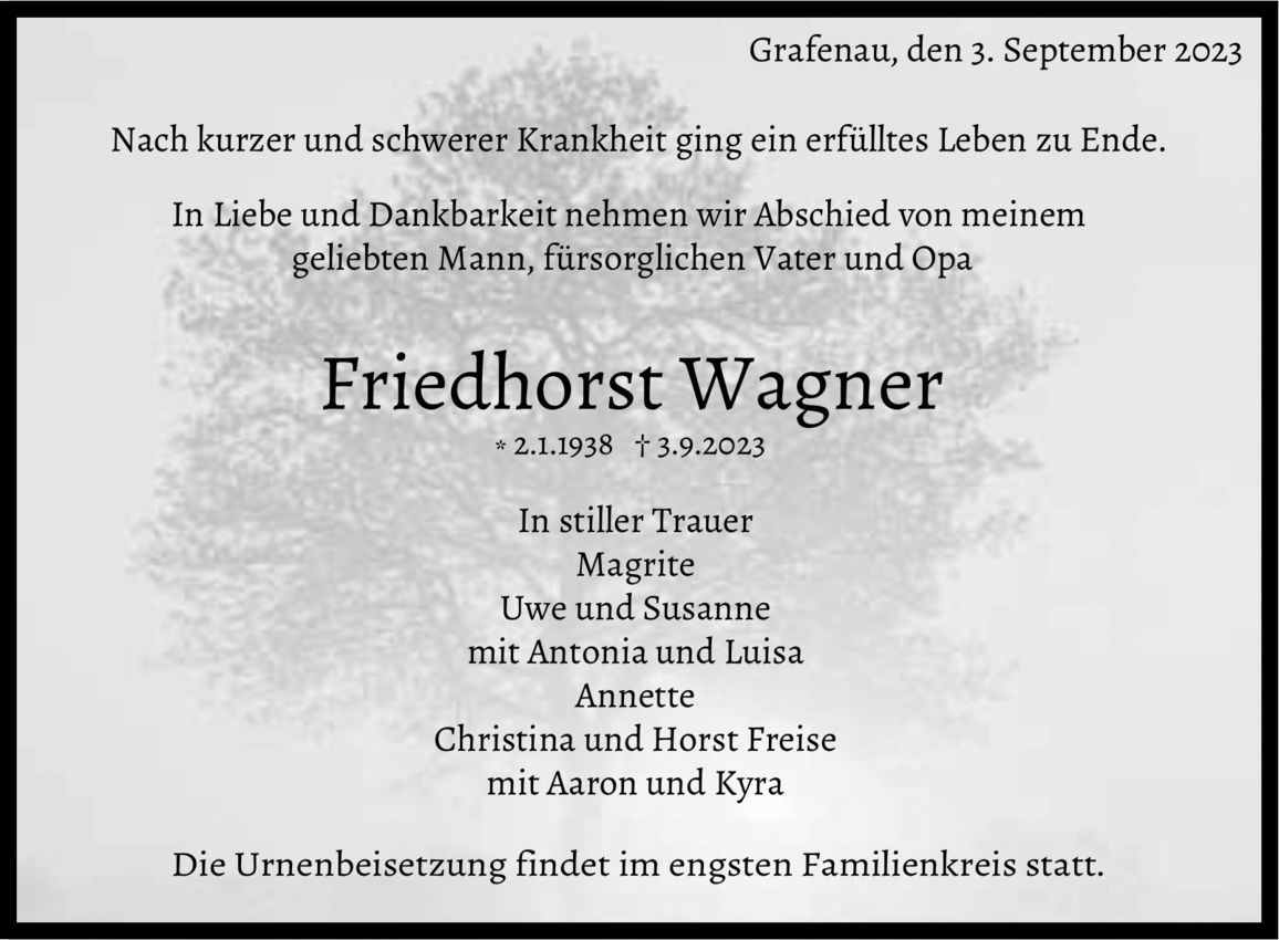 Friedhorst Wagner