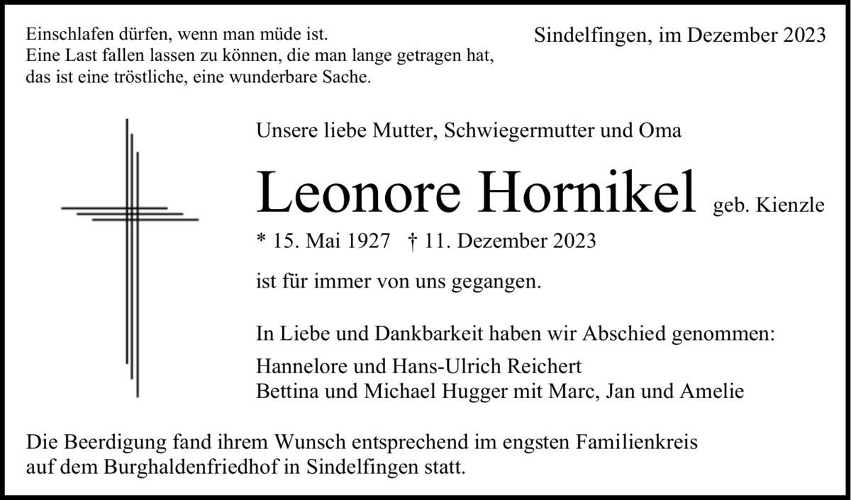 Leonore Hornikel