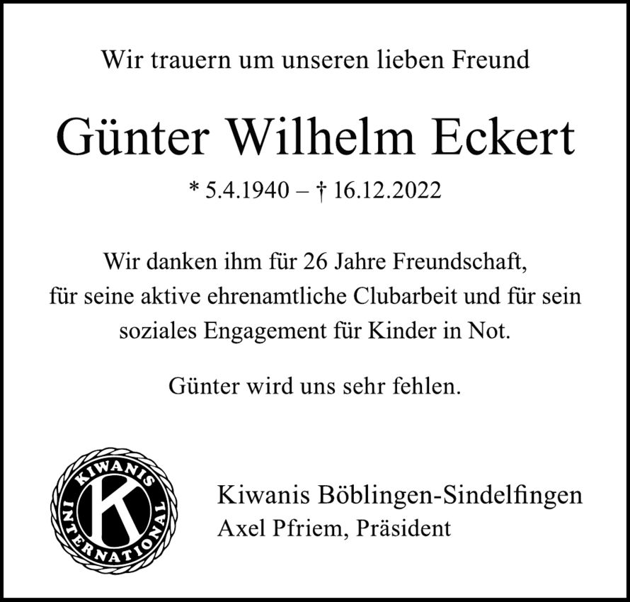 Günter Wilhelm Eckert