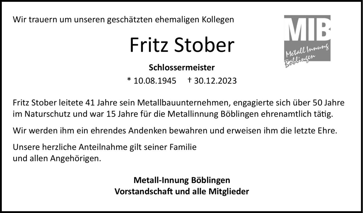 Fritz Stober