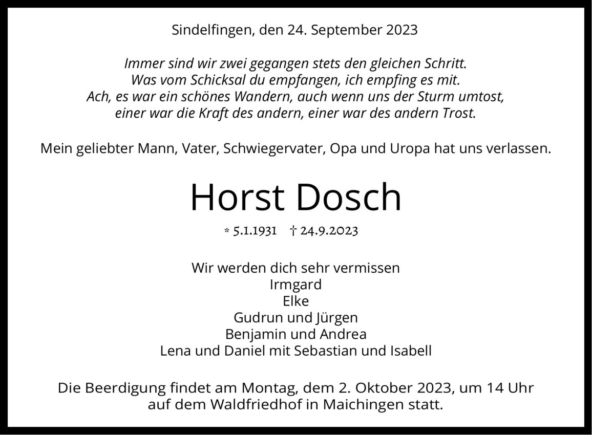 Horst Dosch
