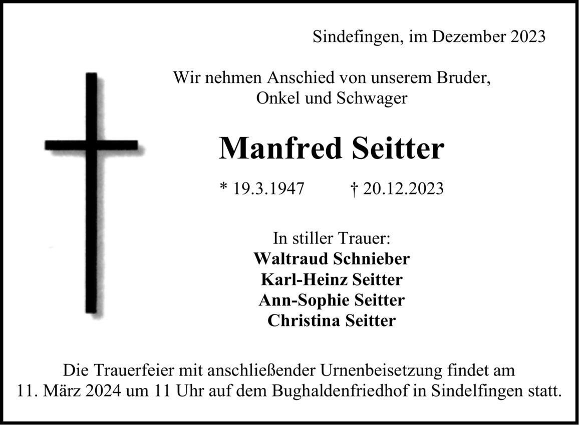Manfred Seitter