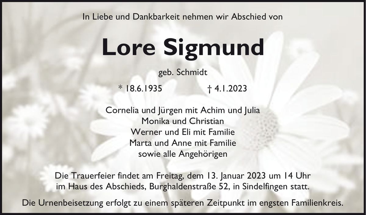 Lore Sigmund
