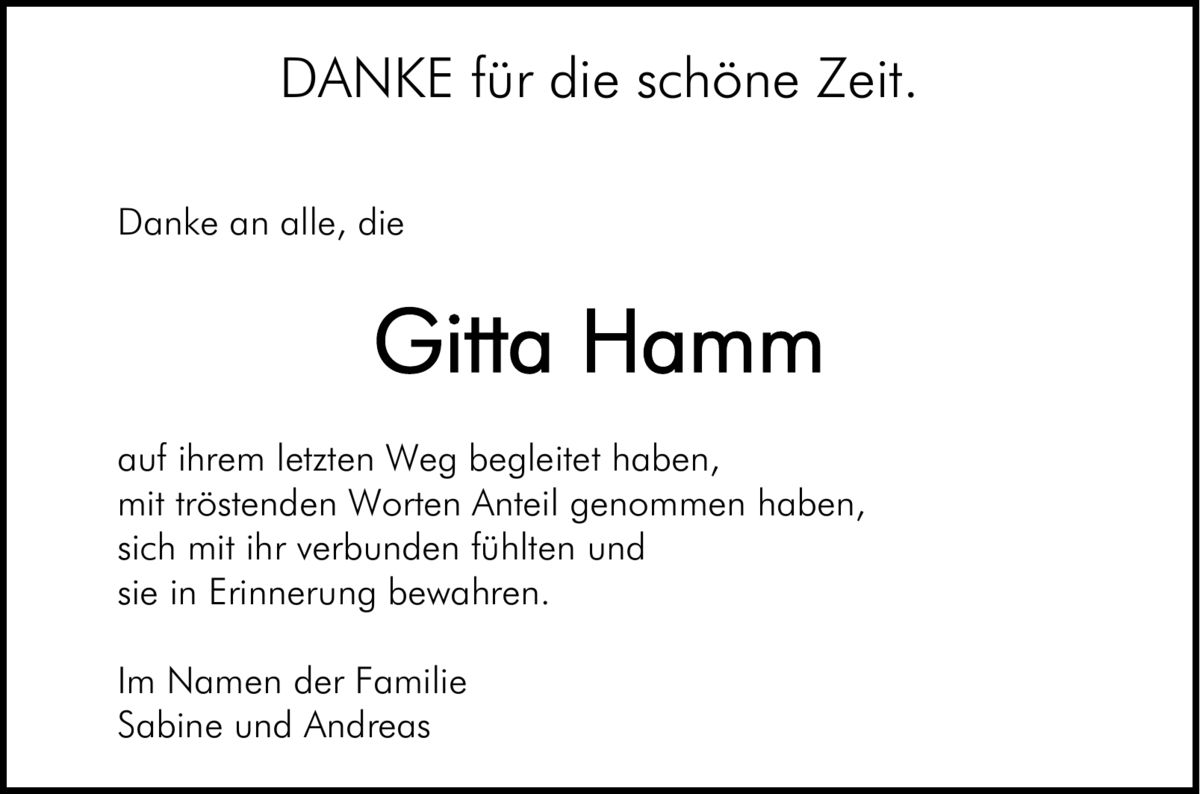 Gitta  Hamm